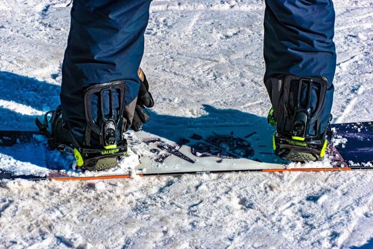 Photo of person in snowboarding boots