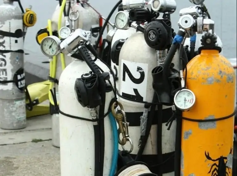 Scuba tanks can be carried in cars
